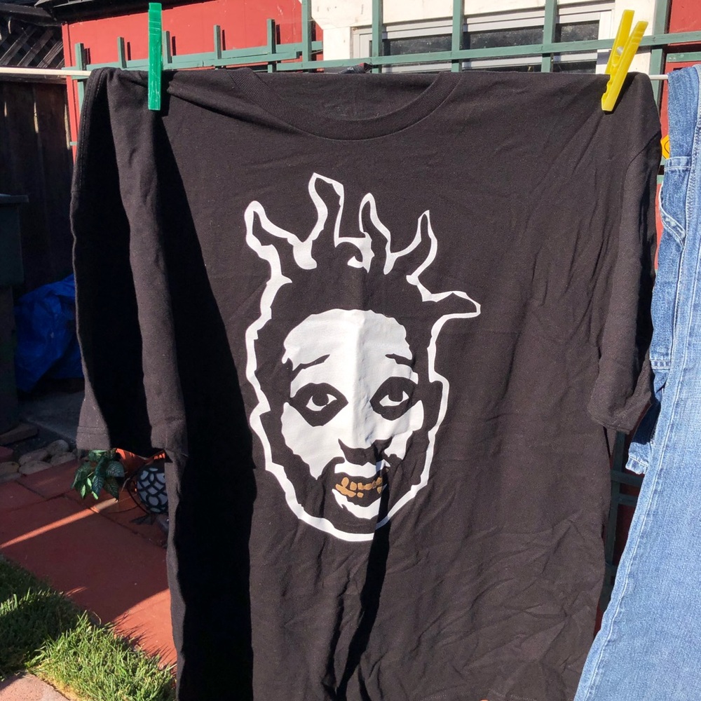 Black Graphic T-Shirt ODB Ol’ Dirty Bastard WU TANG KLAN Purchased in SC Cali